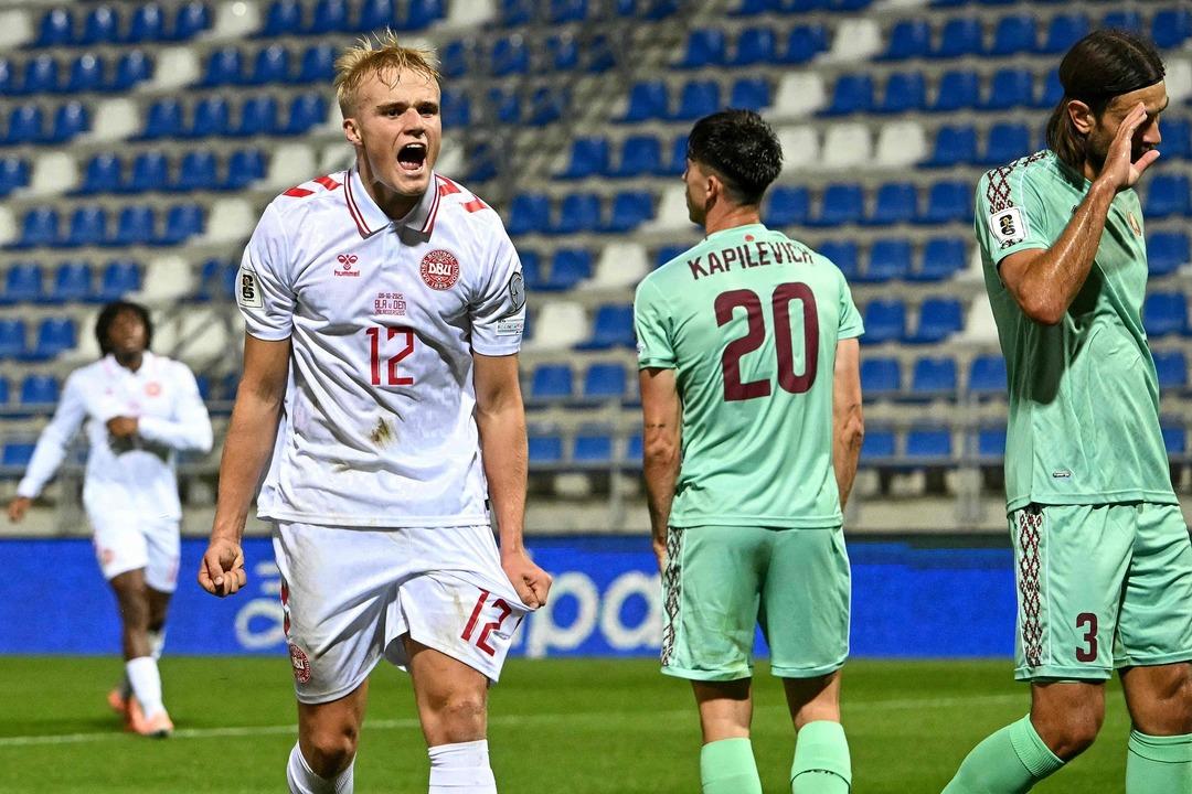 FIFA Dünya Kupası Avrupa elemelerinde Danimarka deplasmanında Belarus karşısında rahat bir zafer! 2